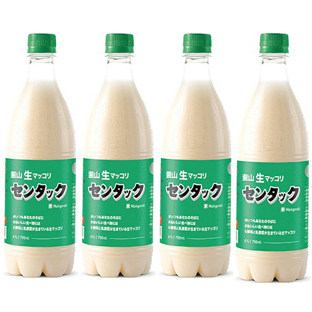 (クール便)センタック生マッコリ750ml 6本セット E-DON 生マッコリ イドンマッコリ 釜山 センタク センタック 生 マッコリ イードン