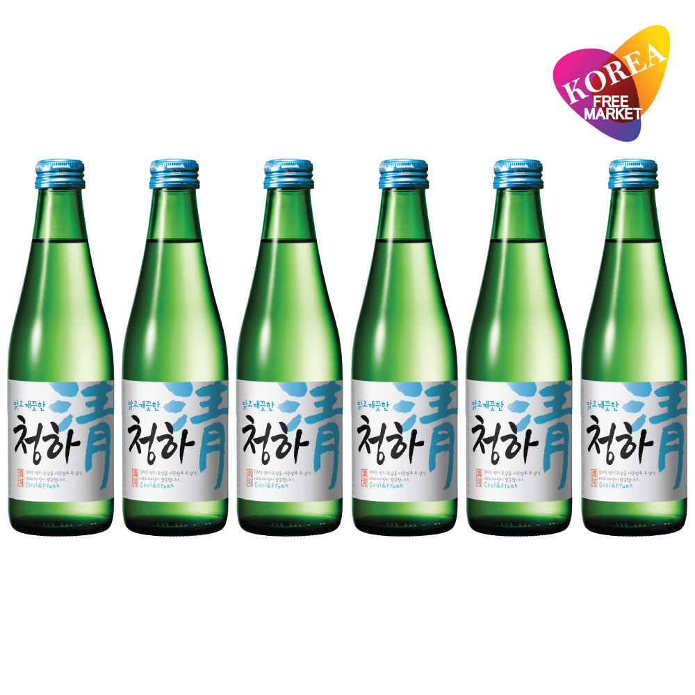 楽天韓国フリーマー清河 300ml チョンハ 6本セット お酒/焼酎/韓国焼酎/韓国お酒　 韓国酒/お米/チヂミ/美味しい/韓国焼酎/安い/一番/焼肉/伝統酒