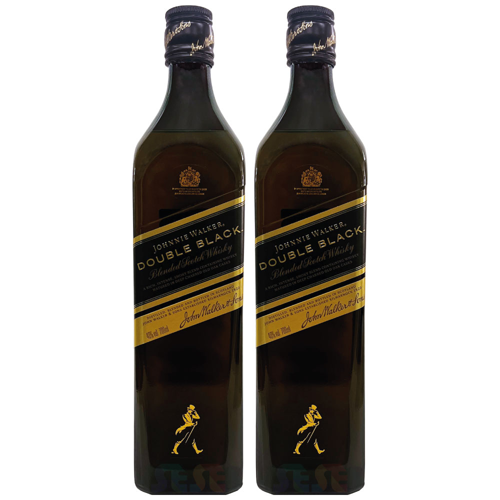 [正規品] ジョニーウォーカー ダブルブラック 700ml 2本セット / スコットランド ブレンデッドスコッチウイスキー Johnnie Walker Double Black