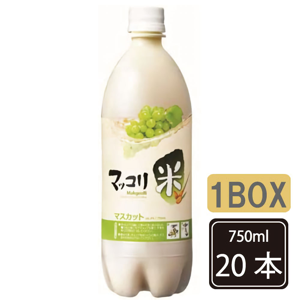 麹醇堂 クッスンダン 米マッコリ マスカット味 750ml 1BOX-20本 センマッコリ お酒 米酒 発酵酒 伝統酒 韓国酒 韓国お酒 韓国食品/キムチ/チヂミ/お酒/韓国お酒/韓国マッコリ/韓国食材/ドリンク//韓国酒/酒/サケ/さけ美味しい まっこり/安い/生マッコリ！！！