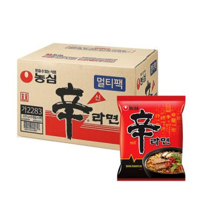 農心 辛ラーメン 40個(1Box) / 辛い ラーメン NONGSHIM 韓国食品 韓国食材 韓国ラーメン らーめん インスタントラーメン 激辛 キムチ シンラーメン しんらーめん 40袋入り