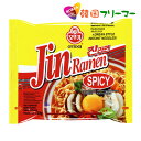 オットギ ジンラーメン (辛口）120g 1個 　韓国食品 輸入食品 少女時代 韓国食材/韓国料理/韓国お土産/韓国ラーメン/非常食/防災用/防..