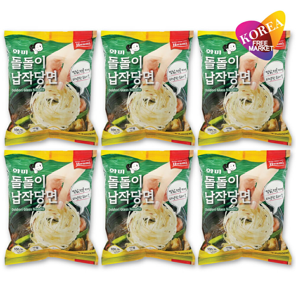 ファミ ドルドリ平たい春雨60g 6袋セット 韓国食品 / 韓国食材 / 韓国料理 / はるさめ / チャプチェ / 焼肉 / 麺 / 鍋料理 中国式