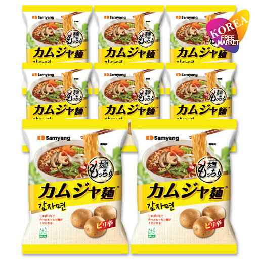 SAMYANG カムジャ麺 120g 8袋セット / 三養ジャパン ピリ辛スープ 韓国ラーメン SAMYANG カムジャ麺 120g 8袋セット / 三養ジャパン ピリ辛スープ 韓国ラーメン