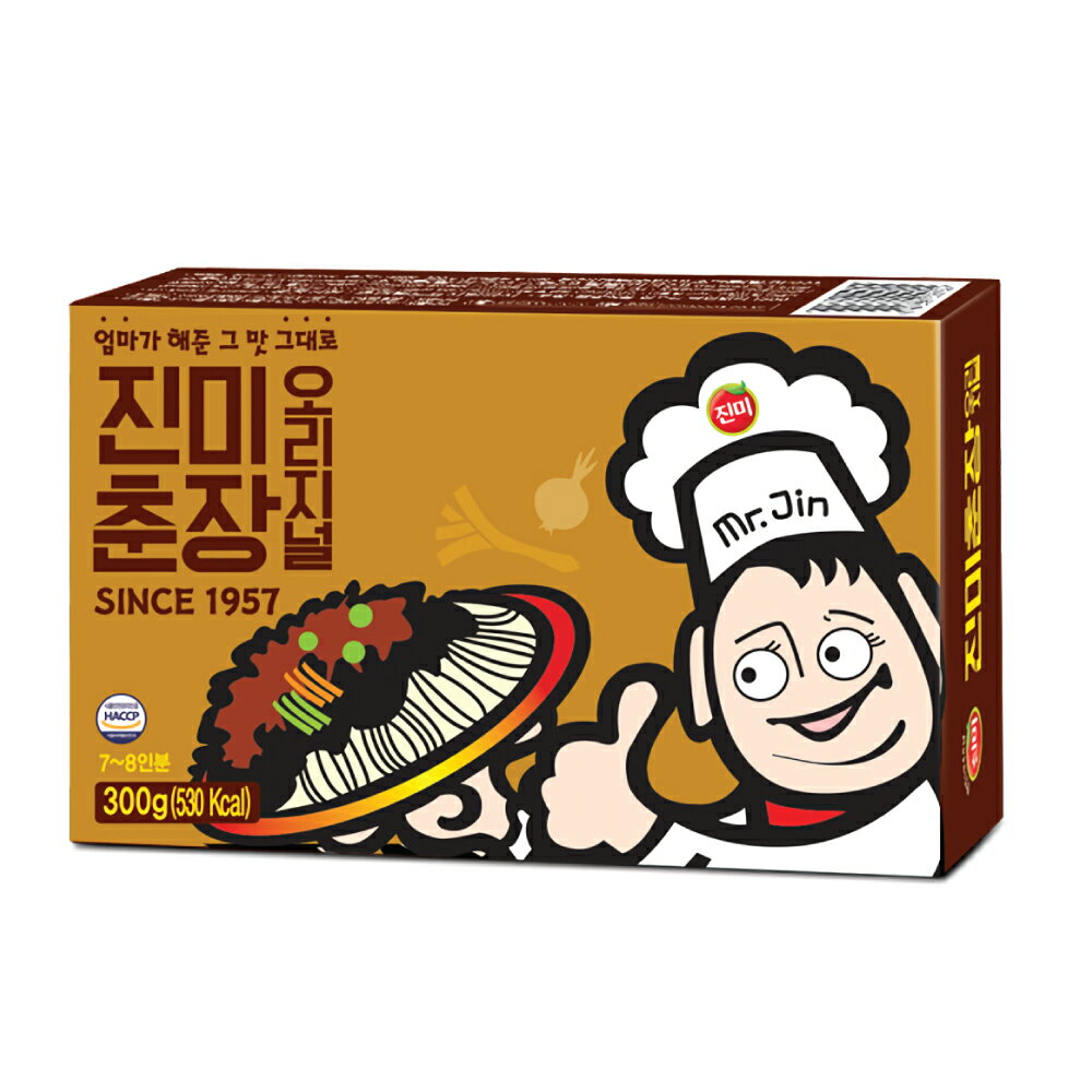 眞味(ジンミ) チュンジャン 300g 30個 箱売り 1BOX 韓国チャジャン麺の黒味噌 韓国式中華料理 ジャージャー麺ソース