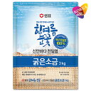 真夏の雪花 韓国産 天日塩 (あら塩) 3kg / 6,7,8月限定生産 センピョ 粗塩 韓国食材 調味料 泉標 sempio セムピョ