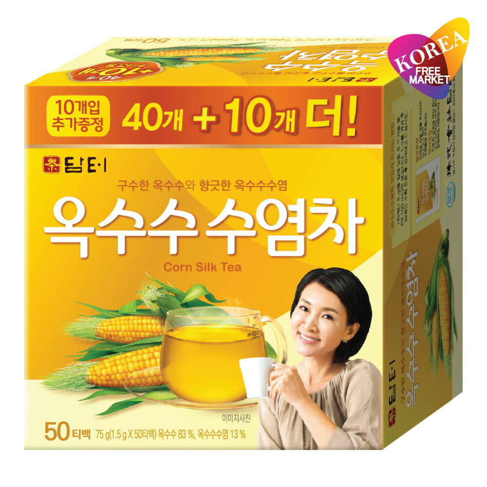 ダムト とうもろこしひげ茶 50包 / 韓国 お茶 ひげ茶 ティーバッグ トウモロコシヒゲ茶 TB トウモロコシ茶 コーン茶