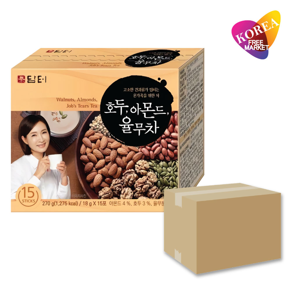 ダムト クルミ・アーモンド・ハトムギ茶 270g(18g×15包) × 20個セット 1BOX / 韓国 お茶 ユルム茶 ステ..