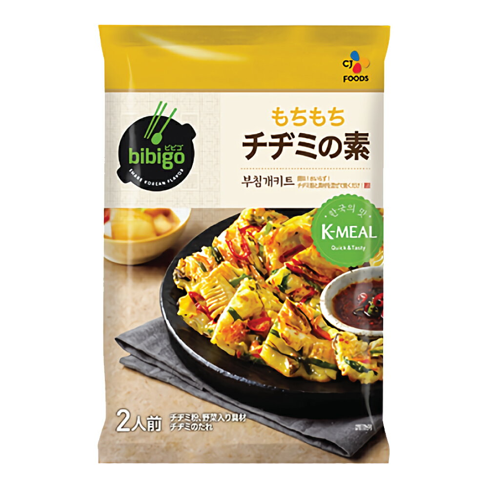 bibigo チヂミの素 297g(2人前)1個 　 チゲ レンジ クッパ 韓国簡易食 即席料理 ダイエット ヘルシー 腸詰め 即席食品 韓国料理 ビビンバ レトルト 簡単 ビビンパ ビビゴ クッパ チゲ 鍋 即席 チヂミ