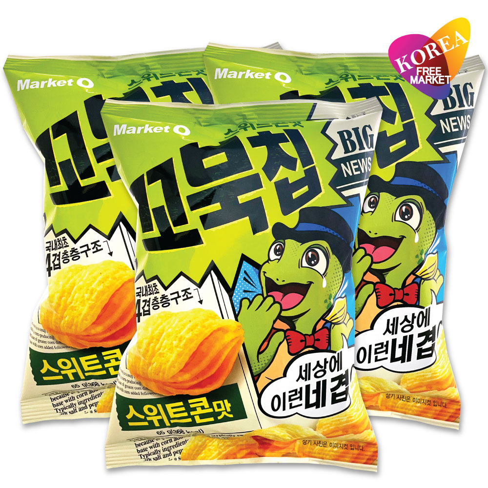 オリオン コブクチップ スイートコーン味 65g × 3袋セット / 韓国 スナック 韓国お菓子