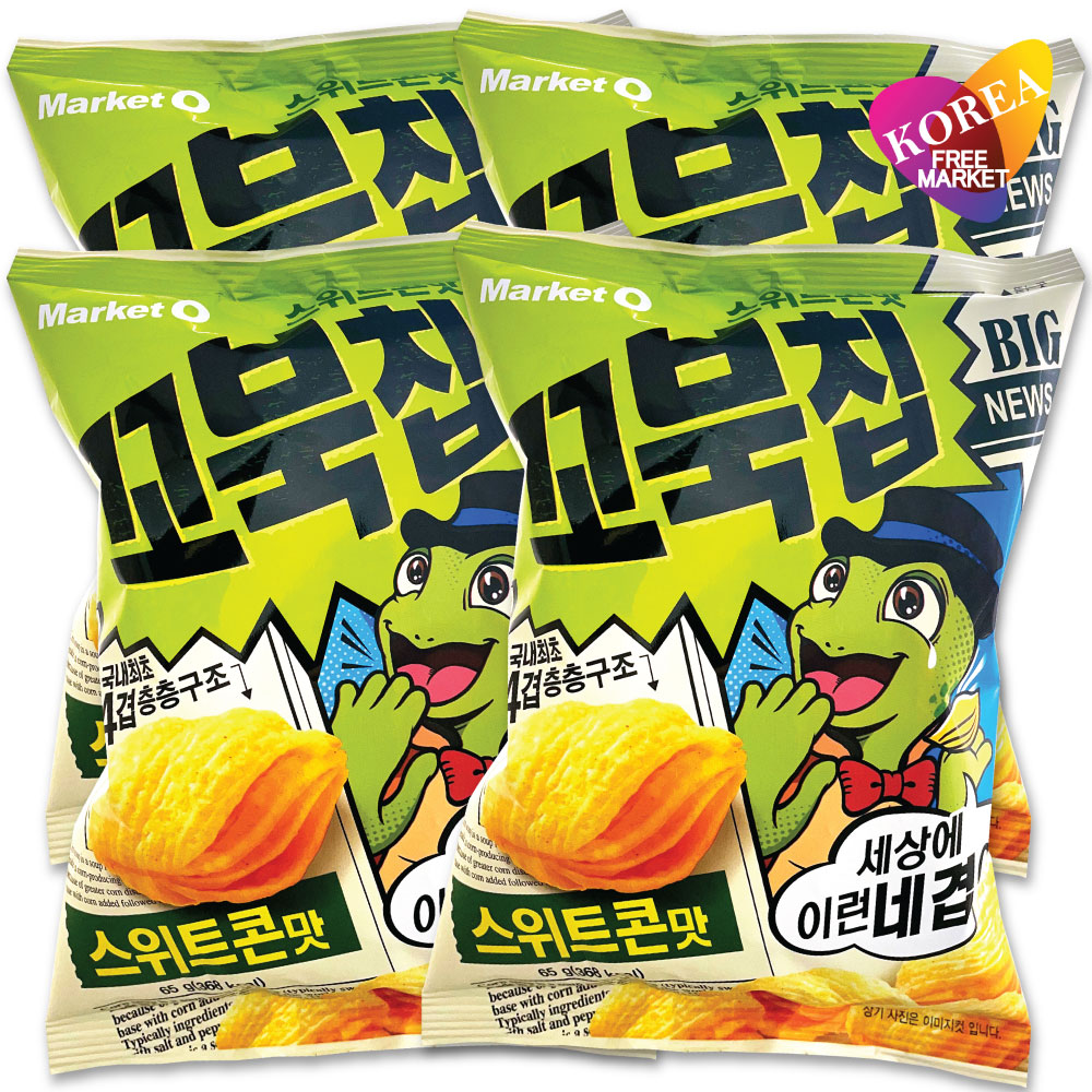 オリオン コブクチップ スイートコーン味 65g × 4袋セット / 韓国 スナック 韓国お菓子