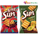 SUNチップ 4個セット　ガーリックバゲット味 80g　スパイシー味 80g 韓国お菓子 お菓子 チトス サンチップ sunchip