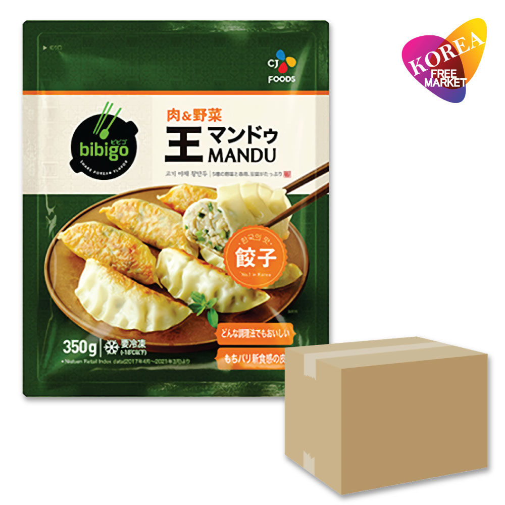 bibigo 王マンドゥ 肉＆野菜 350g 16袋 箱売り / 冷凍 餃子 ビビゴ ワンマンドゥ ギョウザ ゴギマンドゥ 王餃子 肉餃子