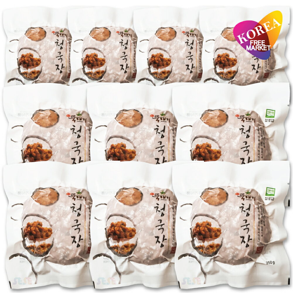 トッペギ 冷凍 チョングッジャン 250g 10個セット / 100%韓国産大豆! 伝統の味 鍋用味噌 清麹醤 チゲ 韓国食品