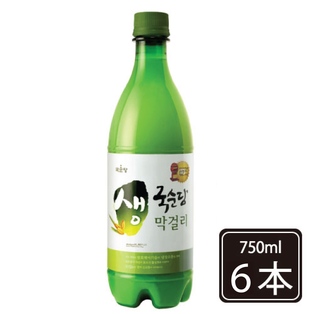 冷蔵便　麹醇堂　クッスンダン 生マッコリ 750ml【6本】あす楽　麹醇堂 生マッコリ 殺菌マッコリ 生マッコリ お酒 韓国お酒 韓国マッコリ 韓国酒