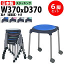(2千円OFFクーポン配布中) 丸椅子 スツール 6脚セット E-CUPPO-CC-6 幅37x奥行37cm 座面高44.5cm 座面Φ36cm 6脚セット 背なし キャスター付 丸イス オフィスチェア おしゃれ ニシキ工業 オフィス家具