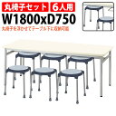 社員食堂テーブルセット 6人用 丸掃除が簡単機能付き E-RSS-1875-E-CUPPO-C-6 会社 休憩室 食堂テーブル ダイニングテーブル 会議室 学校...