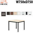 【3万円以上1000円クーポン】 会議用テーブル オフィステーブル 会議テーブル おしゃれ ミーティングテーブル 会議室テーブル E-WR-7575K 幅75x奥行75x高さ72cm 正方形 スタンダードタイプ 大型 長机 会議机 フリーアドレスデスク 事務机 事務所