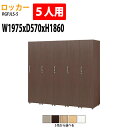 ロッカー 1段5人用 RGFJLS-5 幅197.5×奥行57x高さ186cm【送料無料(北海道・沖縄・離島を除く)】更衣室 施設 オフィス タック販売