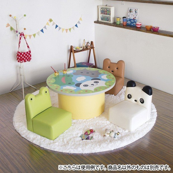 子供用ソファ S9045-10WX 幅36x奥行41x高さ47 座面高23cm パンダ 【法人様配送料無料(北海道 沖縄 離島を除く)】 キッズソファ 幼稚園 保育園 子供用 [3]