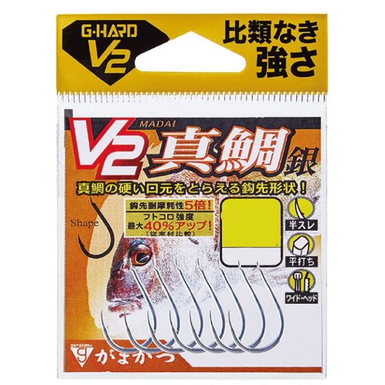 楽天SESSYA楽天市場店がまかつ　G-HARD V2 V2 真鯛　銀　12号　（10袋）