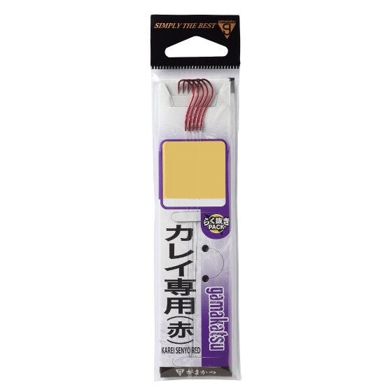 Rakuten - がまかつ　カレイ専用　赤　糸付　（10袋）