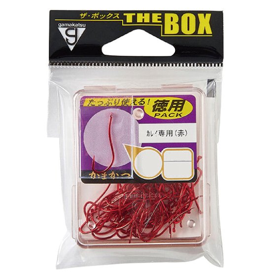 樂天商城 - がまかつ　カレイ専用　赤　ザ・ボックス（5袋）