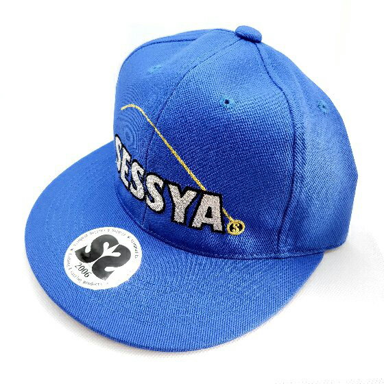 樂天商城 - SESSYA　フラットバイザーキャップ　（バイザー部ブルー×頭部ブルー）