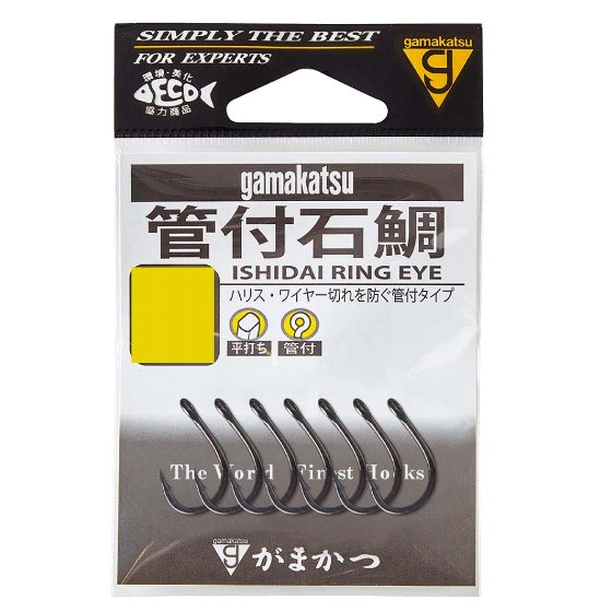 樂天商城 - がまかつ　管付石鯛　黒（5袋）