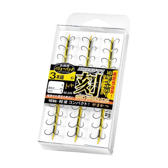 樂天商城 - がまかつ　バリューパック T1 刻　3本錨 追星イエロー