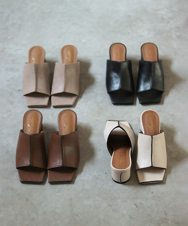 楽天市場】スクエアトゥ（サンダル｜レディース靴）：靴の通販