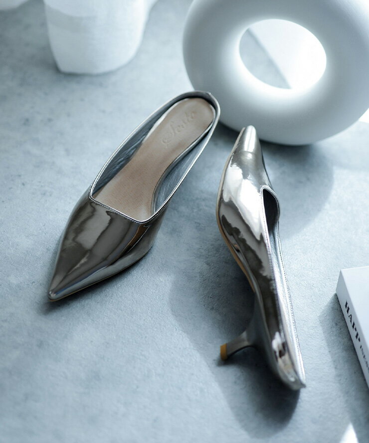 楽天市場】シルバー（ミュール｜レディース靴）：靴の通販