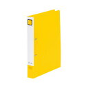 【キングジム 事務用品 KING JIM 文具 オフィス用品 文具】 Dリングファイル (脱・着)A4タテ 2穴 250枚収容 背幅40mm 黄 687 1セッ...