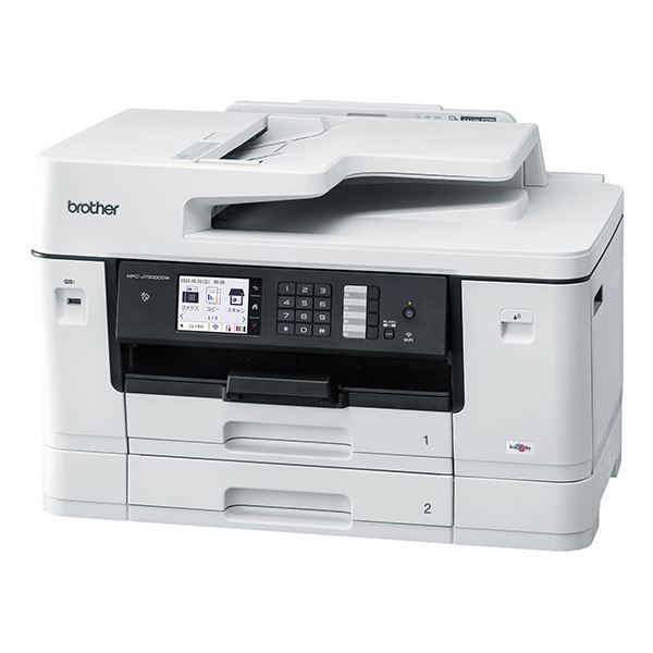 【BROTHER ブラザー工業】 事務用品 文具 プリンター機器 ブラザー工業 A3インクジェット複合機 (FAX / ADF / 30万ページ耐久 / 自動両面 / 2段トレイ) MFC-J7300CDW