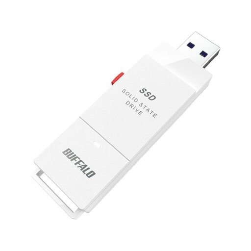 バッファロー PC対応 USB3.2 (Gen2) TV録画 スティック型SSD 2TB ホワイトType-C付属 SSD-SCT2.0U3-WA バッファロー PC対応 USB3.2 (Gen2) TV録画 スティック型SSD 2TB ホワイトType-C付属 SSD-SCT2.0U3-WA