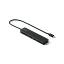 サンワダイレクトUSB Type-C モバイルドッキングステーション 7in1 HDMI出力 USB×2 PD対応100W 30cm400-HUB090BK 1個(2)