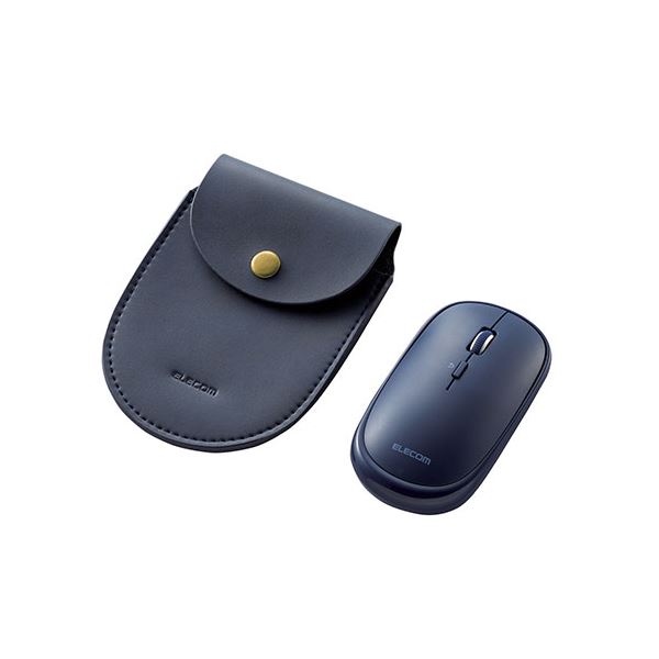 ELECOM エレコム PC機器 マウス / Bluetooth / 4ボタン / 薄型 / 充電式 / 3台同時接続 / ブルー M-TM15BBBU