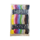 おすすめカラー刺しゅう糸10色セット〈各8m〉 【×2セット】 【お徳用 まとめ買い お買い得 業務用 割引 セット販売】(3)