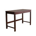デスク 約幅110×奥行50×高さ72cm BR ブラウン 組立品(3)
