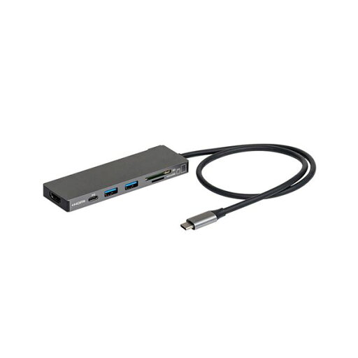ナカバヤシ PD対応 USBType-Cアルミドッキングステーション STIX (スティックス) グレー 50cm UD-C01LGY 1個 ナカバヤシ PD対応 USBType-Cアルミドッキングステーション STIX (スティックス) グレー 50cm UD-C01LGY 1個