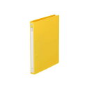 【まとめ買い セット販売】 LIHIT LAB P.P.リングファイル B5S 2穴 黄 F-862-4 キ 【×5セット】