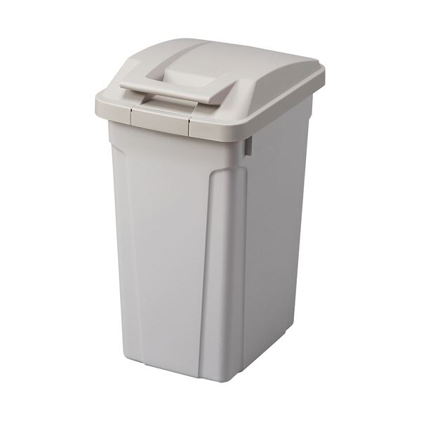 アスベル ハンドル付 分別ペール 35Lライトグレー 1台 ( 掃除用品 事務用品 清掃 オフィス用品 日用品雑貨 ゴミ箱 ダストボックス お掃除 )