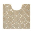 【2個セット お徳用セット】 オカトー ナチュラル トイレマット 55×60cm ドットベージュ 【お徳用 まとめ買い お買い得 業務用 割引 セット販売】 (...