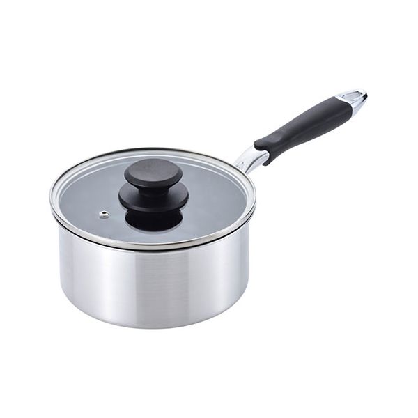 プレシャスダイヤ 軽量片手鍋 18cm ダイヤモンド粒子配合 ふっ素樹脂塗膜加工 IH調理器OK DCL-18S