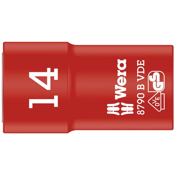 WERA ヴェラ 差込角3/8DR 絶縁ソケット 六角サイズ14mm 全長46mm 004958 工具 ツール DIY 作業工具 道具