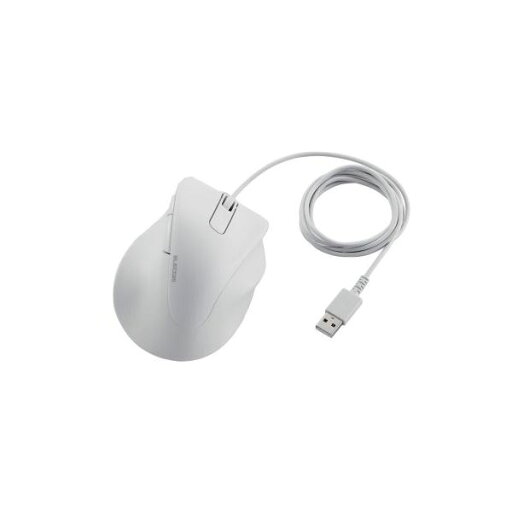 ELECOM エレコム PC機器 静音 有線マウス EX-G 5ボタン XLサイズ M-XGXL30UBSKWH ホワイト ELECOM エレコム PC機器 静音 有線マウス EX-G 5ボタン XLサイズ M-XGXL30UBSKWH ホワイト