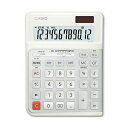 カシオ 人間工学電卓 12桁デスクタイプ ホワイト DE-12D-WE-N 1台 日用品雑貨・文房具・手芸 文房具・事務用品 文具 オフィス用品 文房具 事務用品 電卓(2)