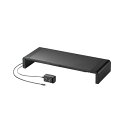 サンワサプライ USB Type-C接続ハブ付き机上ラック MR-LC210CHBK ブラック【組立式】(3)