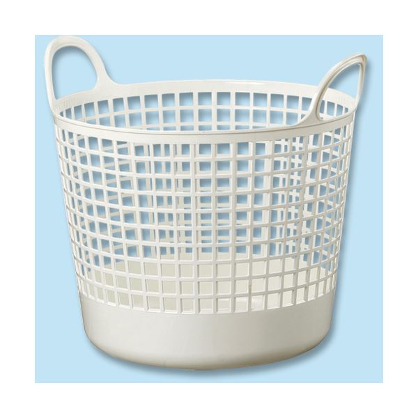 ライクイットスカンジナビアスタイル ラウンドバスケット ホワイト SCB-1 1個 （ 掃除用品 文房具・事務用品 生活雑貨 オフィス用品 日用品雑貨 日用消耗品 文房具 お掃除 ）