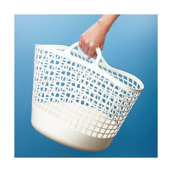 ライクイットスカンジナビアスタイル ラウンドバスケット ホワイト SCB-1 1個 （ 掃除用品 文房具・事務用品 生活雑貨 オフィス用品 日用品雑貨 日用消耗品 文房具 お掃除 ）